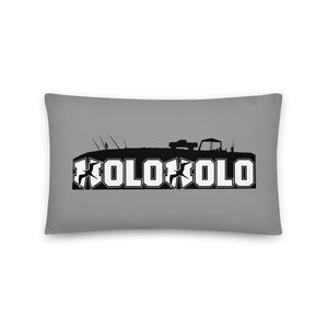 Holoholo Pillow in Ulua I'a-Silver
