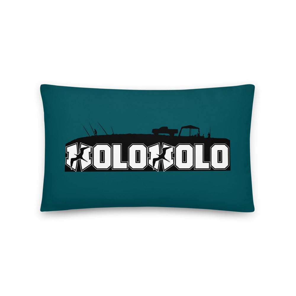 Holoholo Pillow in Blue-Jade