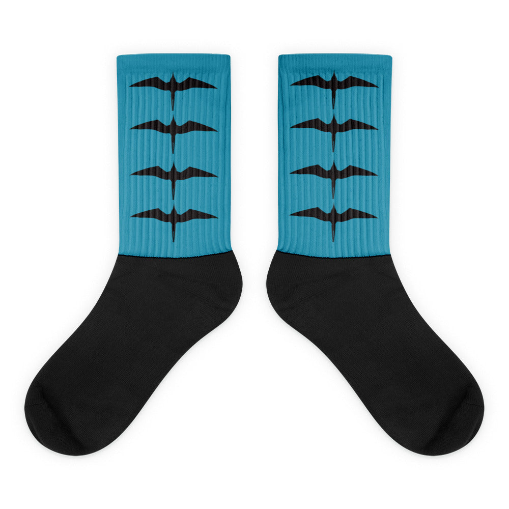'Iwa Pāhā Socks in Waimea Bay-Blue