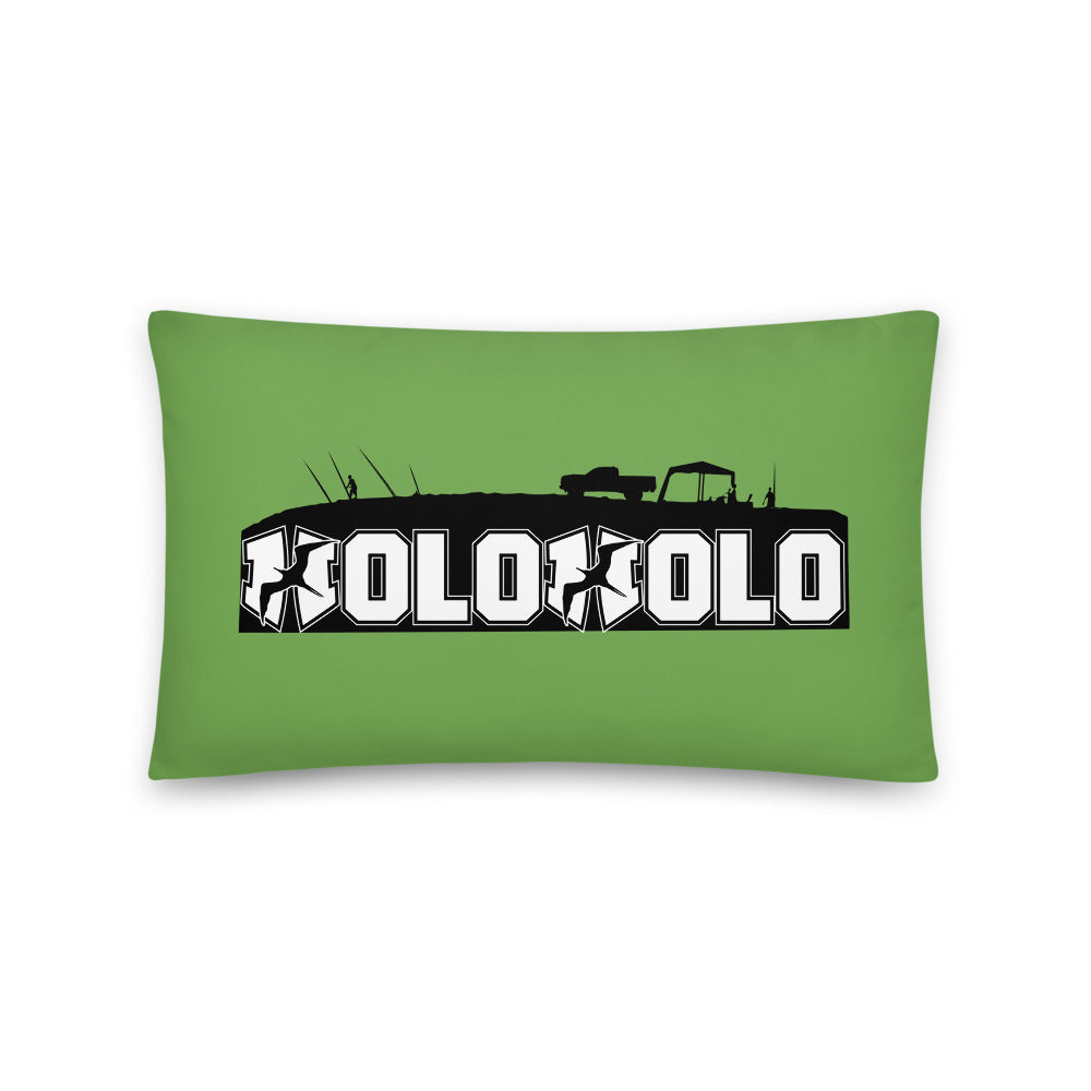 Holoholo Pillow in Limu Palahalaha-Green