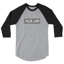 Load image into Gallery viewer, KD Fins X Fins Unlimited 3/4 Sleeve Raglan Tee in Multiple Colors