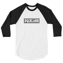 Load image into Gallery viewer, KD Fins X Fins Unlimited 3/4 Sleeve Raglan Tee in Multiple Colors