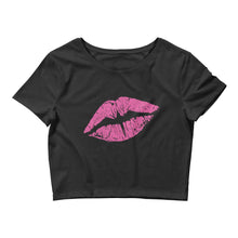 Load image into Gallery viewer, Kiss of the &#39;IWA Crop Tee (Pink)